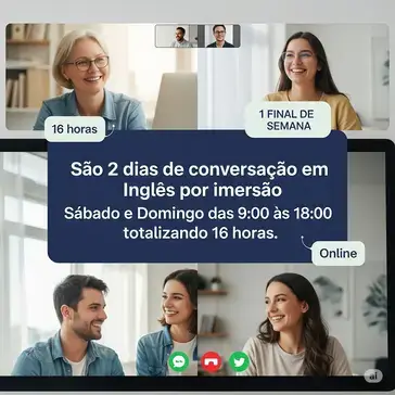 Curso de Imersão em Inglês No Fim de Semana